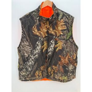 Woolrich Men's Camo Reversible Blaze Orange Outdoor Vest Size XL